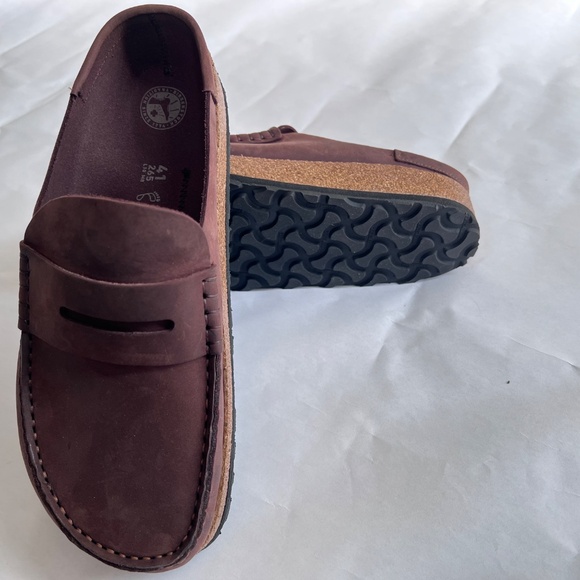 NEW BIRKENSTOCK NAPLES CLOG HABANA OILED LEATHER SIZE 41 - Picture 1 of 6